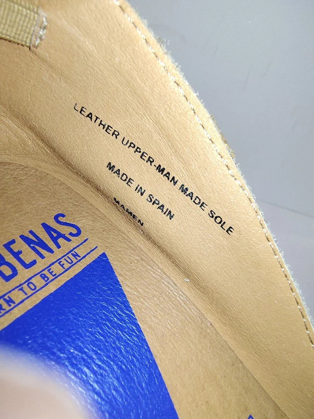 Verbenas Women's Mamen Suede Slip-On Wedge Espadrilles in Stone Made In Spain 39